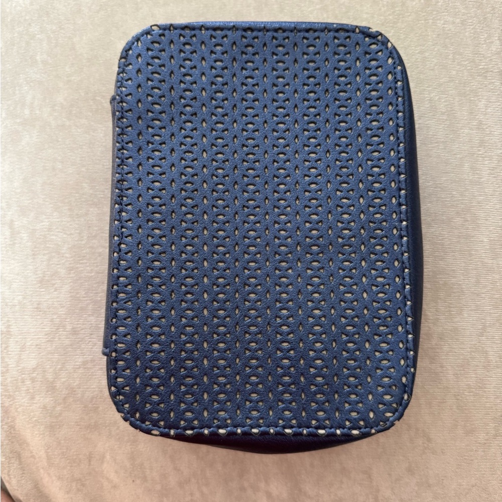 Trish McEvoy Navy Lattice Makeup Planner Small
